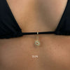 Bikini Buckle Pendant Necklace Stainless Steel Geometric Electroplated