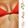 Bikini Buckle Pendant Stainless Steel Geometric Style Furnace Vacuum Plating