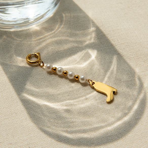 Bikini Connection Buckle Jewelry Pendant Accessories Stainless Steel Oil Drop Vacation Style Electroplated