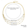 Bikini Navel Waist Chain Metal Multi Layer Pearl All Match Style