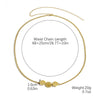 Bikini Navel Waist Chain Metal Multi Layer Pearl All Match Style