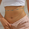 Bikini Navel Waist Chain Metal Multi Layer Pearl All Match Style