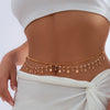 Bikini Rhinestone Chain Waist Multilayer Body Chain Butterfly Metal Tassel Waist Chain For Women Metal Material