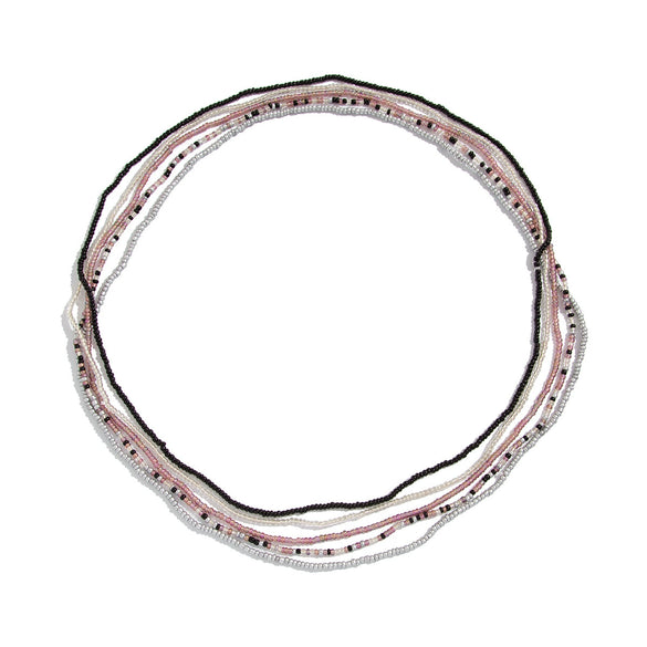 Bikini Waist Chain Rice Beads Elastic Body Chain Stacking Style Multiple Circles For Female