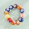 Billiard Ball Beaded Bracelet Unisex Sports Style With Plastic Resin And Baking Paint And Letters Numbers Text Pattern
