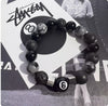 Billiards Bracelet Stone Alloy Geometric Cross Enamel Handmade Unisex