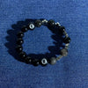 Billiards Bracelet Stone Alloy Geometric Cross Enamel Handmade Unisex