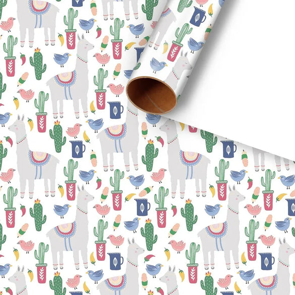 Birthday Cactus Printing Candy Coated Paper Party Gift Wrapping Supplies