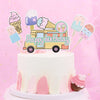 Birthday Cute Ice Cream Letter Paper Daily Party Flag