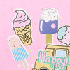 Birthday Cute Ice Cream Letter Paper Daily Party Flag