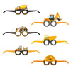 Birthday Cute Modern Style Excavator Paper Party Festival Glasses