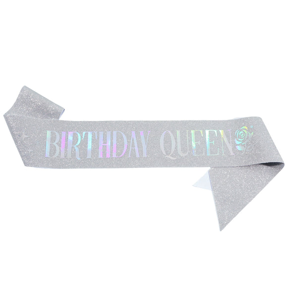 Birthday Decoration Glitter Cloth Belt With Hot Stamping