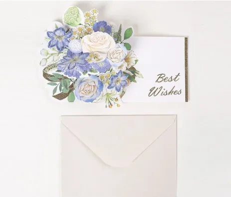 Birthday Elegant Flower Paper Party Festival Card