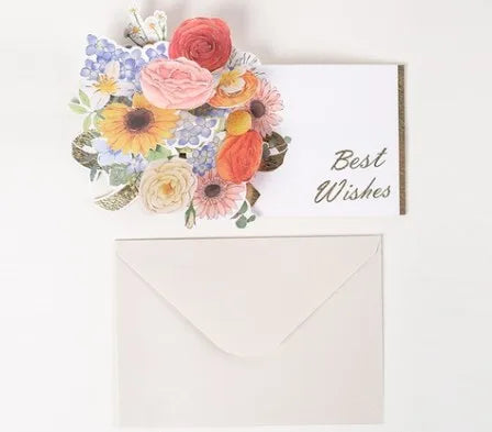 Birthday Elegant Flower Paper Party Festival Card