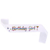 Birthday Girl Dance Party Shoulder Strap Etiquette Belt Purple Glitter Simple Style