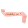 Birthday Girl Dance Party Shoulder Strap Etiquette Belt Purple Glitter Simple Style