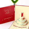 Birthday Greeting Card Music Light 3d 3d Cake Diy Handmade Gift High Sense Blessing Staff Card