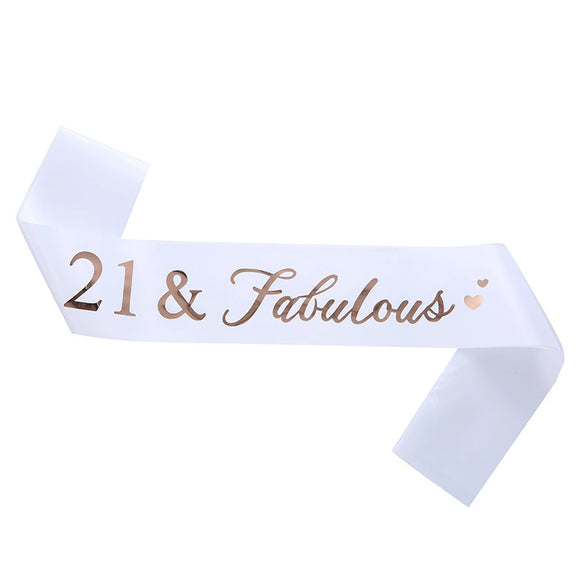 Birthday Ribbon Shoulder Strap Belt Sardine Material Printing Process