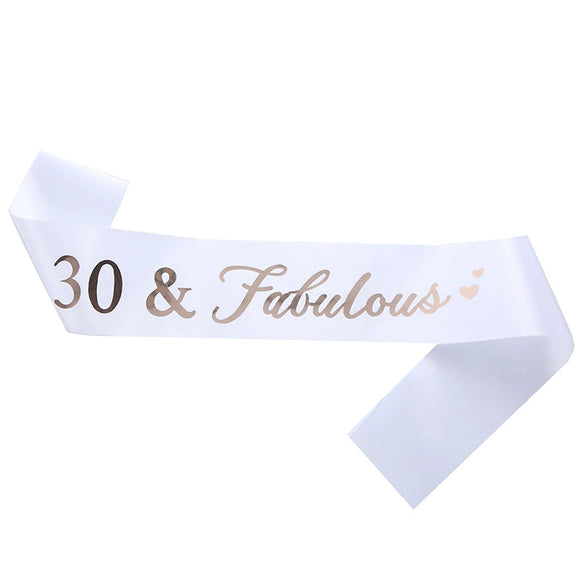 Birthday Ribbon Shoulder Strap Belt Sardine Material Printing Process