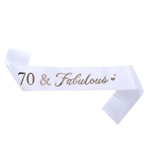 Birthday Ribbon Shoulder Strap Belt Sardine Material Printing Process