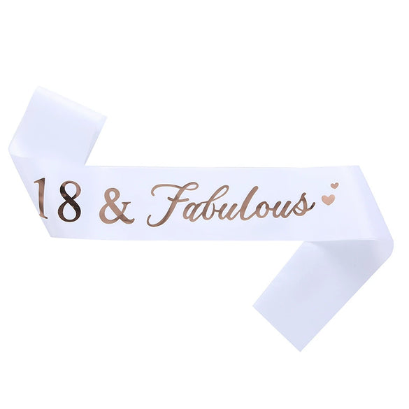 Birthday Ribbon Shoulder Strap Belt Sardine Material Printing Process
