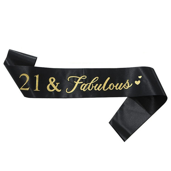 Birthday Ribbon Shoulder Strap Belt Sardine Material Printing Process