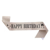 Birthday Shoulder Strap Dress Up Satin Cloth Bronzing Printing Ribbon Belt Galloon