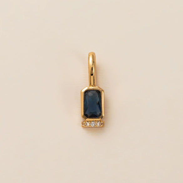 Birthstone Pendant Copper Geometric Electroplating
