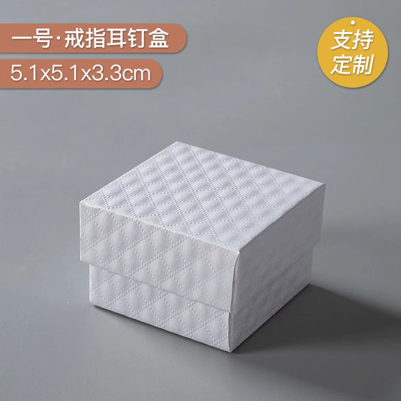 Black And White Spot Jewelry Packaging Box Made Of Paper And Cardboard For Earrings Ring Bracelet Necklace