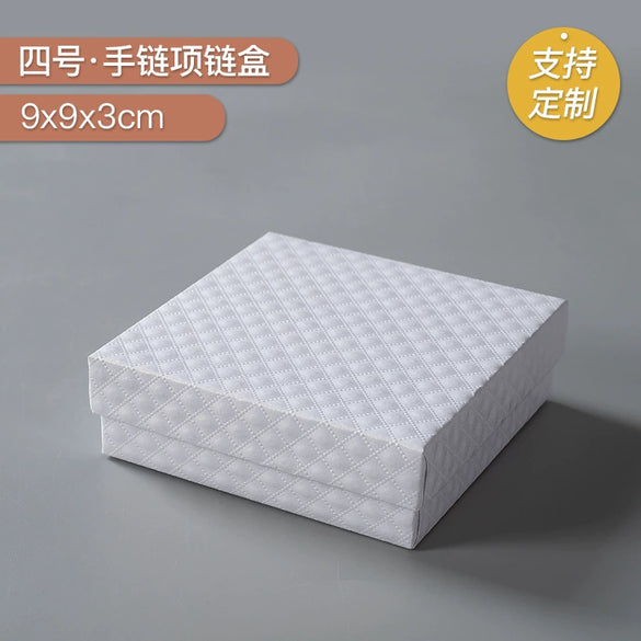 Black And White Spot Jewelry Packaging Box Made Of Paper And Cardboard For Earrings Ring Bracelet Necklace
