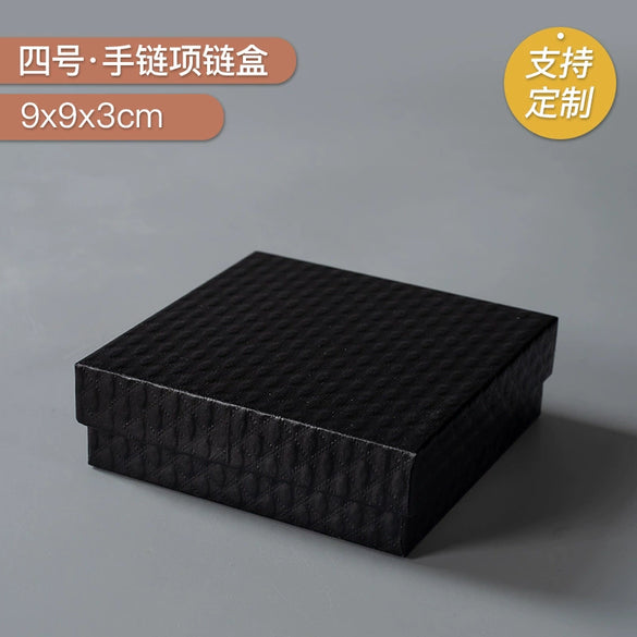 Black And White Spot Jewelry Packaging Box Made Of Paper And Cardboard For Earrings Ring Bracelet Necklace