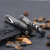 Black Electroplated Damascus Steel Round Earrings With Stainless Steel Ear Posts Minimalist Geometric Unisex Jewelry