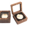 Black Walnut Collection Storage Box For Commemorative Coins Medals Badges And Banknotes Display Case Organizer Gift