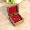 Black Walnut Wood Jewelry Packaging Box With Flannel Lining For Bracelet Necklace And Small Pendant