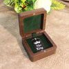 Black Walnut Wood Jewelry Packaging Box With Flannel Lining For Bracelet Necklace And Small Pendant