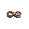 Black Walnut Wooden Round Ring Storage Box Portable Gift Packaging Proposal Ring Box