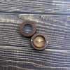 Black Walnut Wooden Round Ring Storage Box Portable Gift Packaging Proposal Ring Box