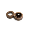 Black Walnut Wooden Round Ring Storage Box Portable Gift Packaging Proposal Ring Box