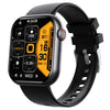Blood Glucose And Oxygen Monitoring Bracelet With Bluetooth Call Siri Voice Assistant Silicone Wristband Rectangular Dial Sports Strap Style