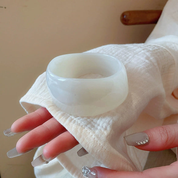 Blooming Irregular Geometric Resin Acrylic Bracelet With Dripping Oil Processing Fashion Light Luxury Jewelry