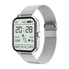 Bluetooth Calling Sports Smart Watch With Silicone Strap Square Ips Touch Screen Life Waterproof For Men Women Teens