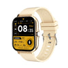 Bluetooth Calling Sports Smart Watch With Silicone Strap Square Ips Touch Screen Life Waterproof For Men Women Teens