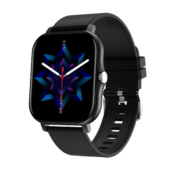 Bluetooth Calling Sports Smart Watch With Silicone Strap Square Ips Touch Screen Life Waterproof For Men Women Teens