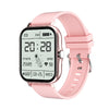 Bluetooth Calling Sports Smart Watch With Silicone Strap Square Ips Touch Screen Life Waterproof For Men Women Teens