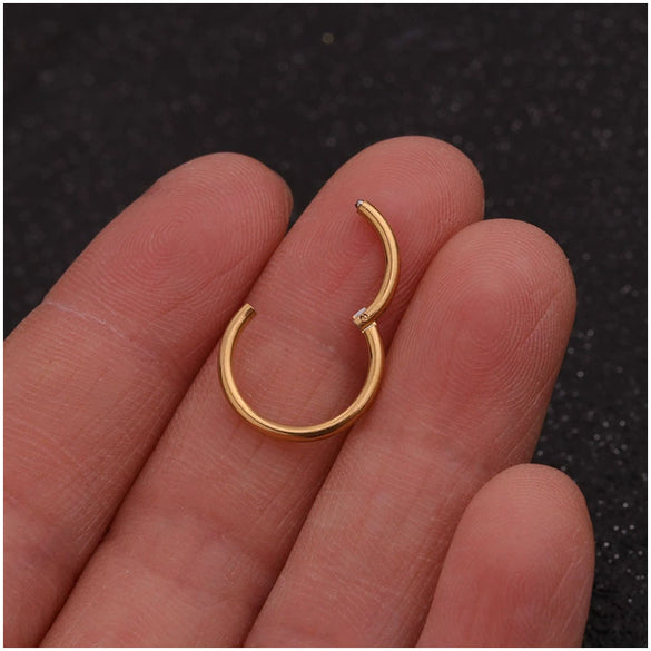 Body Accessories Metal Geometric Open And Closed Rings Electroplated For Puncture Unisex