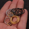 Body Accessories Metal Geometric Open And Closed Rings Electroplated For Puncture Unisex