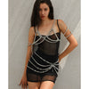 Body Chain Plastic Imitation Pearl Hollow Tassel Multi Layer For Women
