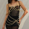 Body Chain Plastic Imitation Pearl Sweet Style For Women