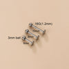 Body Jewelry Piercing Jewelry Titanium Alloy Geometric Cshaped Horseshoe Ring Inlaid Zircon