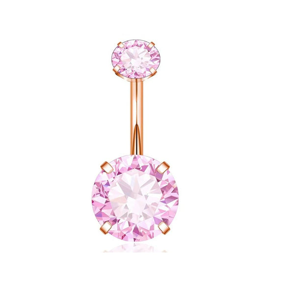 Body Piercing Jewelry Belly Button Ring Stainless Steel Geometric Electroplating Unisex